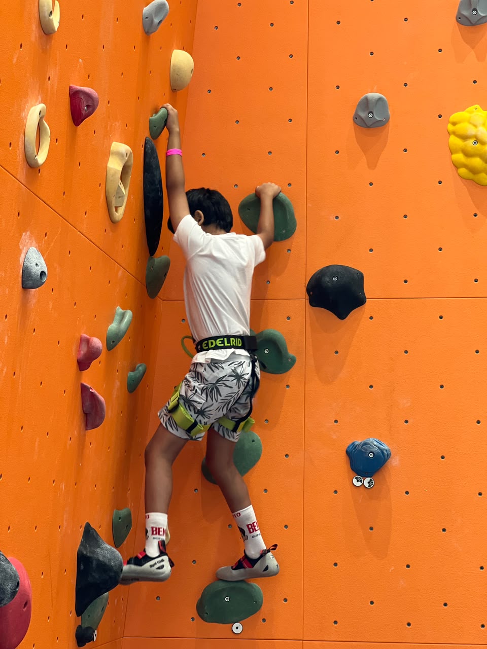Kids enjoying climbing activities at Climb Central Gurugram