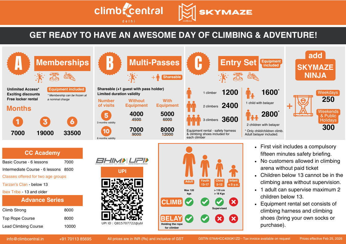 Equipment Rate Card 2