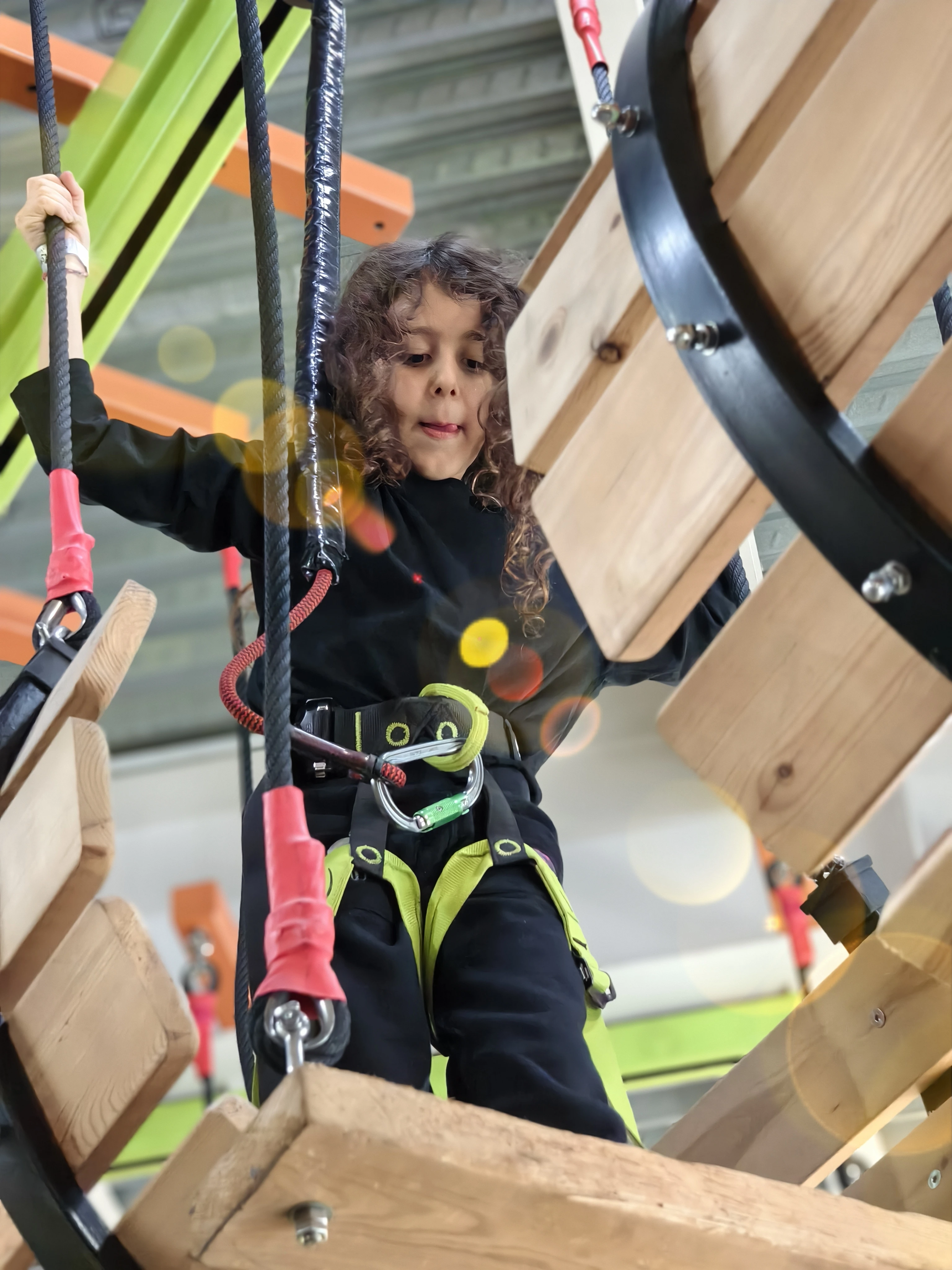 Climbing coaching session